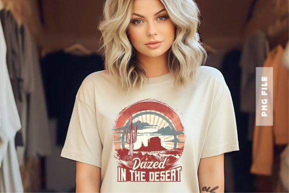 Dazed in the Desert T-shirt Design: A Creative Asset