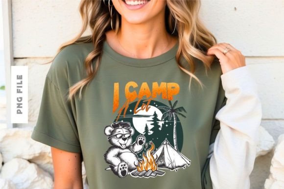 I Camp a Lot T-shirt Design: A Premium Creative Asset