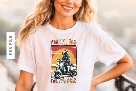 I'm Not Old I'm Classic: A Timeless T-shirt Design Asset