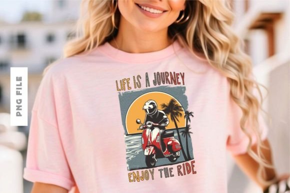 Life is a Journey T-Shirt Design: A Versatile Creative Asset