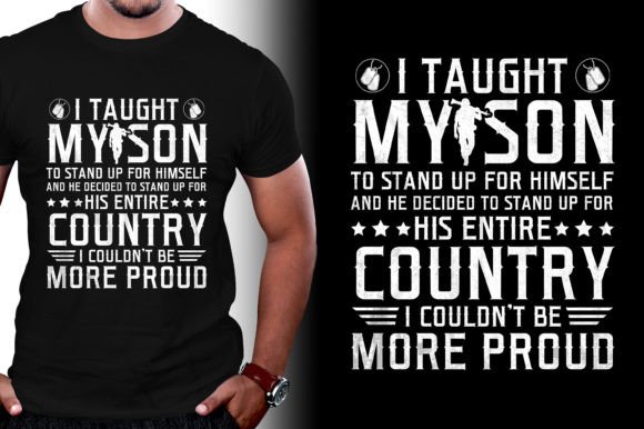 Proud Military Dad Son T-Shirt Design: A Design Asset for Meaningful Branding