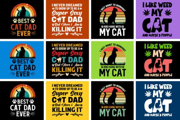 Unleash Feline Flair: The Ultimate Cat T-Shirt Design Bundle